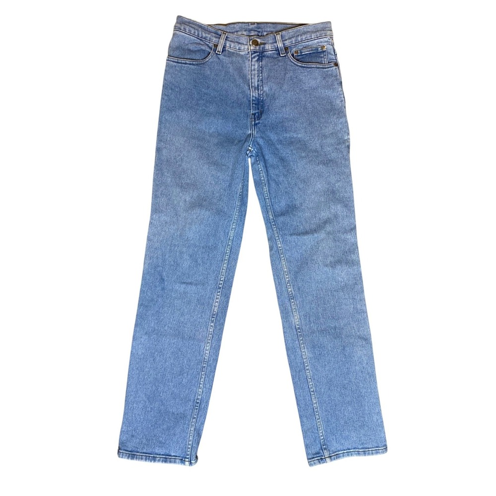 Vintage Harley Davidson High Rise Straight Leg Jeans Medium Wash Women 10 30x29